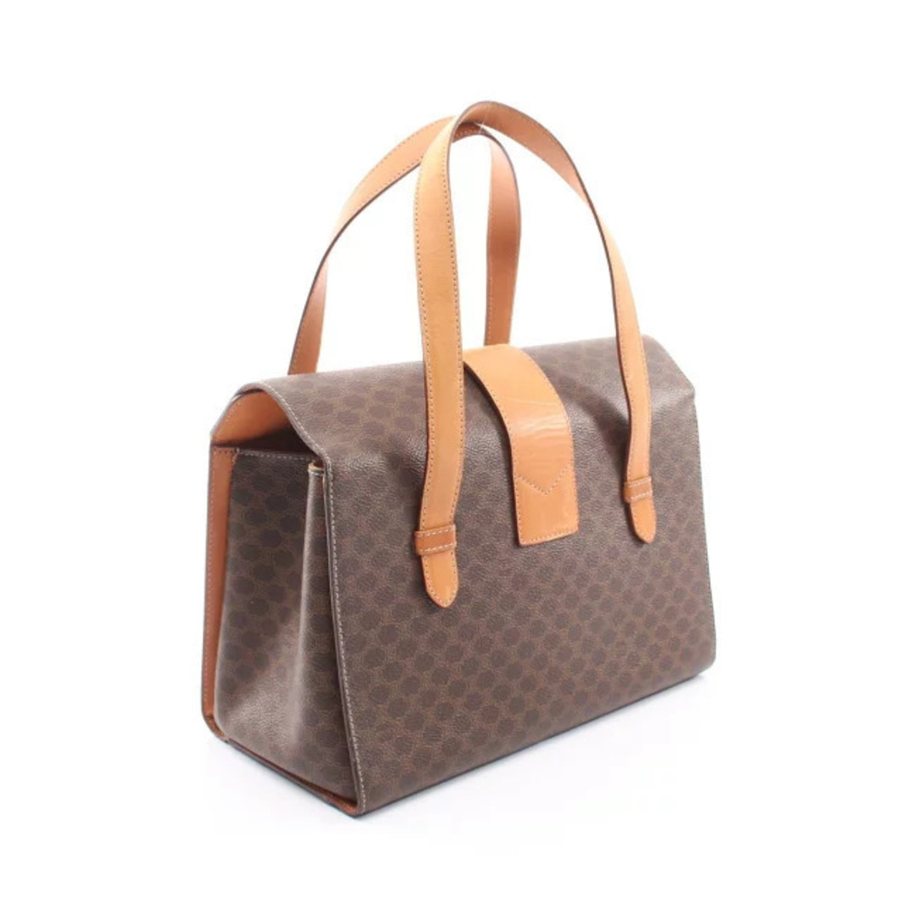 Celine Macadam handbag canvas leather brown - Picture 2 of 6